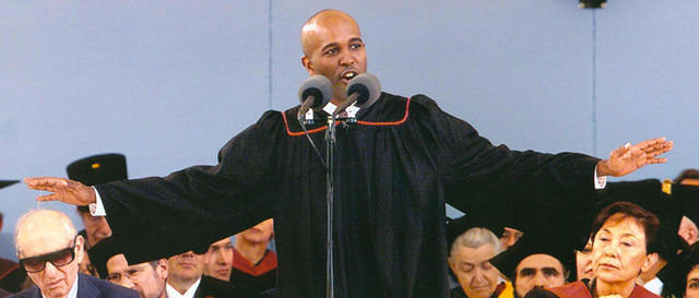 Delivers the Commencement at graduation.