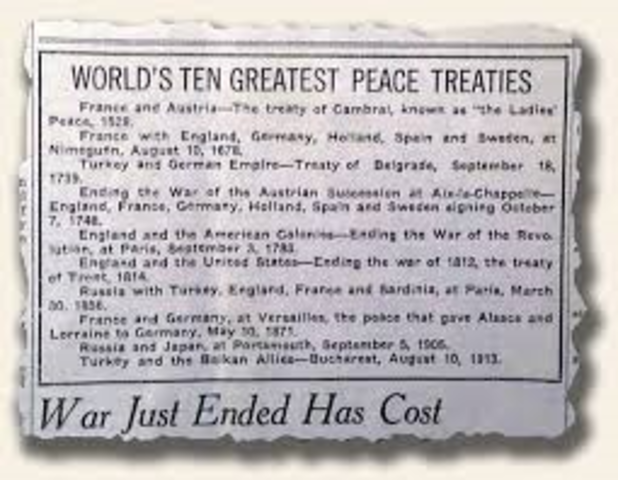 World Peace Treaty signed