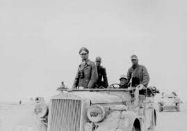 Hitler sends Rommel to help Itlaian troops in Egypt