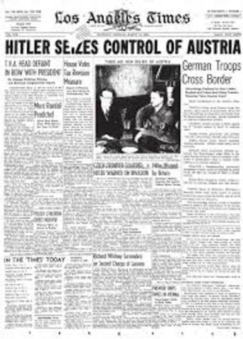 Hitler annexes Austria