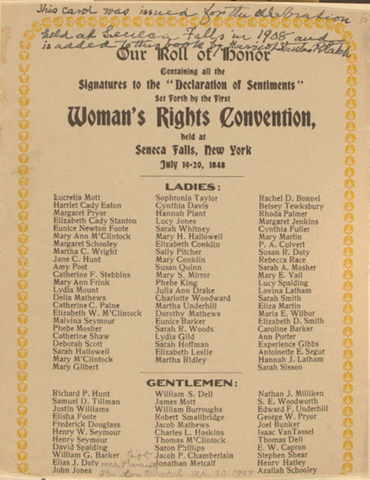 Seneca falls Convention