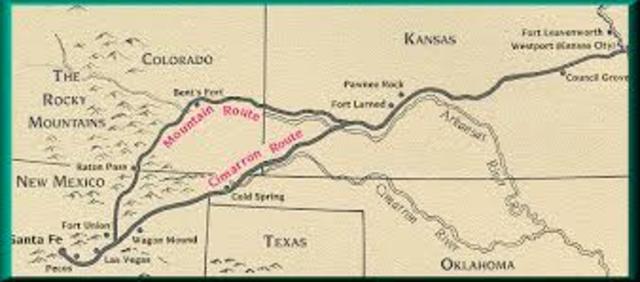 Santa Fe trail opens trade