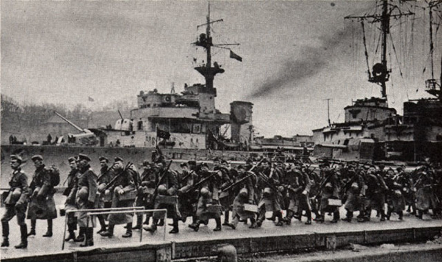 Hitler launches a surprise invasion of Denmark and Norway