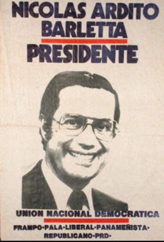 Nicolas Ardito Barletta blir valgt til president