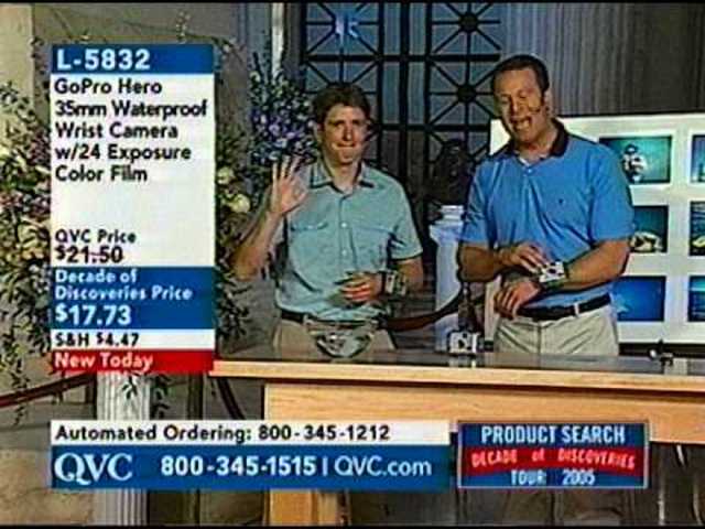 Nick Woodman begins selling his GoPro's at surf shops and eventually appears on QVC. By the end of the year Nick sold of $350,000 worth of GoPros.