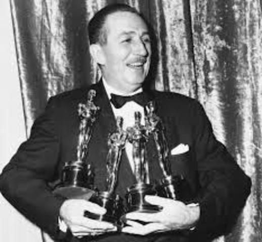 Walt Disney got his first of 22 Academy Awards