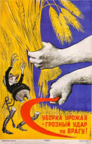 Stalin decide colectivización forzada de la tierrra