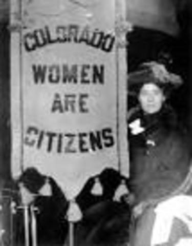 Colorado becomes first state to grant women the right to vote