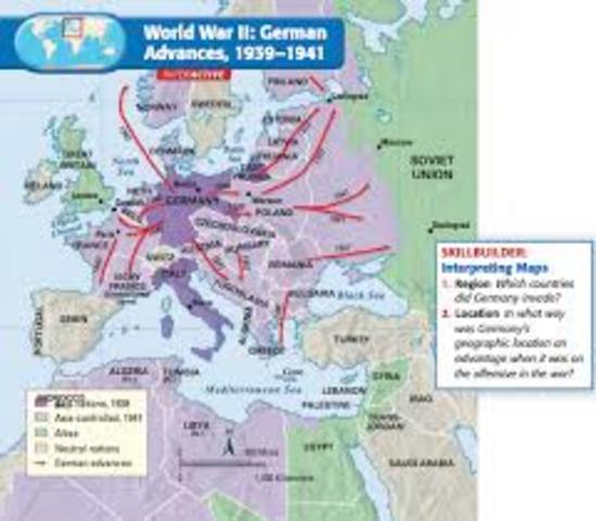 Hitler launches surprised attack on Denmark & Norway