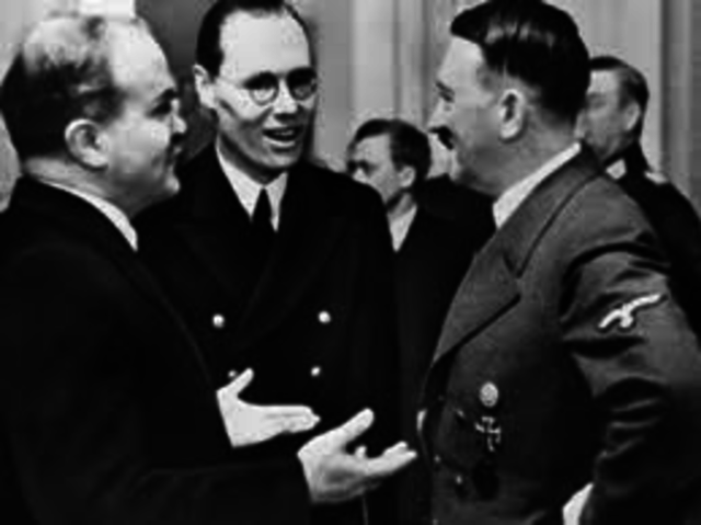 Stalin & Hitler sign a nonagression pact