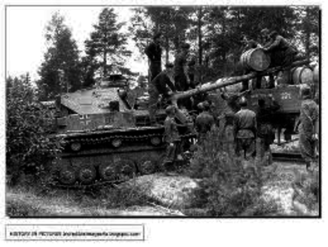 The roar of German tanks and aircraft announced the beginning of the Invasion