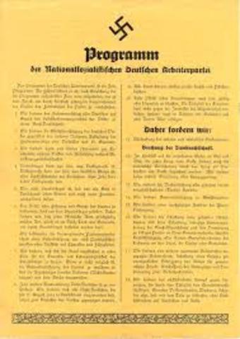 HITLER: Programa de 25 Puntos