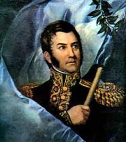 San Martín solicita y obtiene el retiro del ejército español. Parte hacia Londres y desde allí se embarca hacia Buenos Aires. Cae la Junta Grande