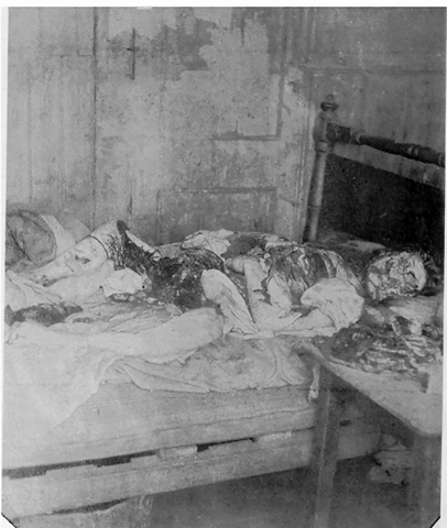Jack the Ripper crime scene photographs by officers of the Whitechapel Police Department