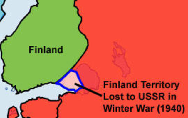 Finland surrenders to Stalin