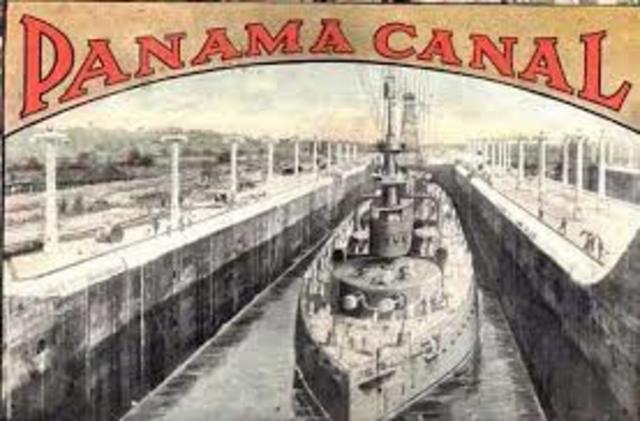 Finalización de la contrucción del Canal de Panamá
