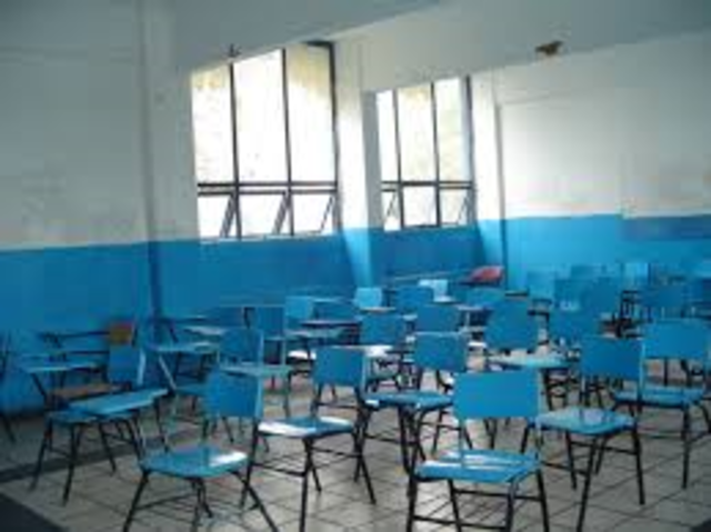 Cómo era el salón o espacio educativo de la secundaria