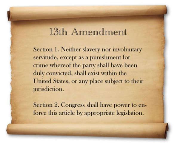13th amendment to the United States constitution abolished slavery
