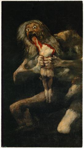 Saturn Devouring His Son by Francisco Goya