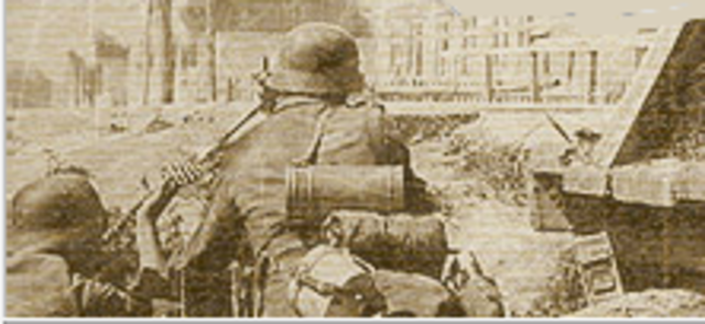 Начало обороны Брестской  крепости.