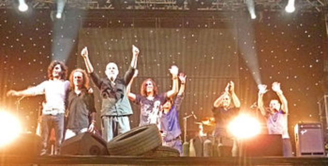 el seu primer concert.