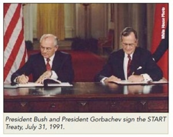 US and Soviet Union sign an arms control deal