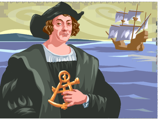Christopher Colombus discovers America.