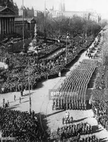 Hitler sent army to Austria and annexed it