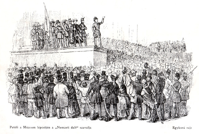 A forradalom kitörése Pesten