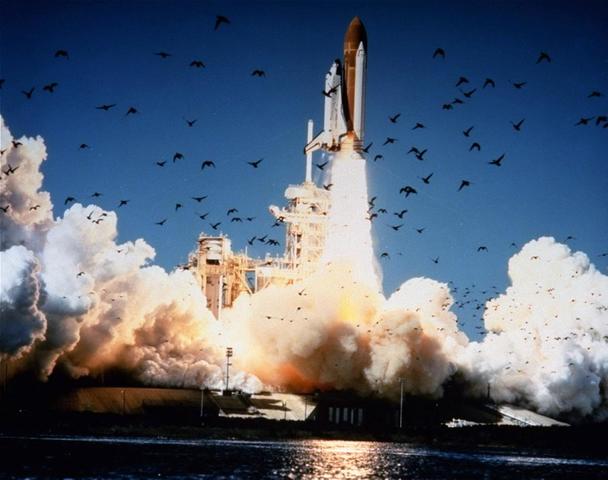 Space Shuttle Challenger Explodes