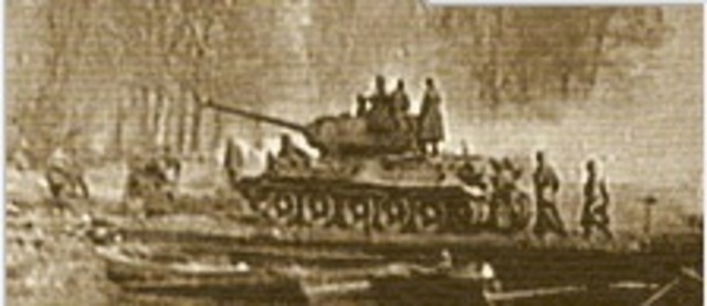 Чисти 1-го Белорусского фронта форсируют Одер.