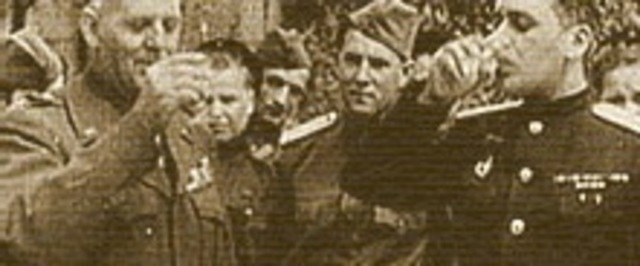 Встреча войск Красной Армии и войск США на Эльбе в районе Торгау.