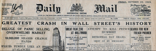 Stock Market Crashes and so do fitness levels....