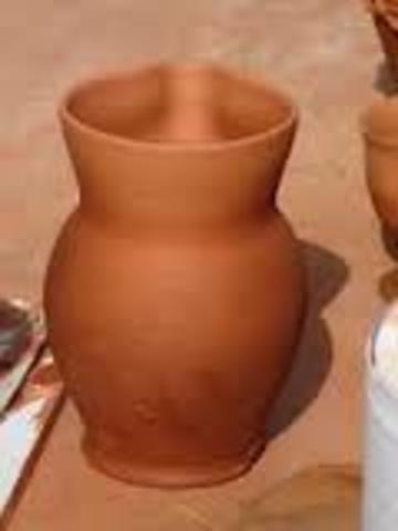 se utilizó el barro para crear basijas y ollas