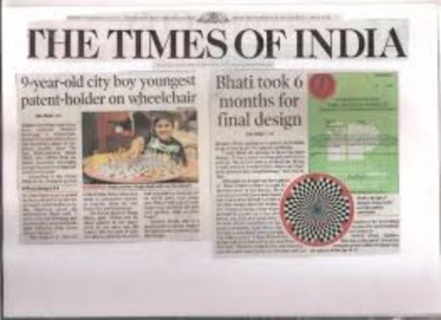 Stated the youngest patent holder in India