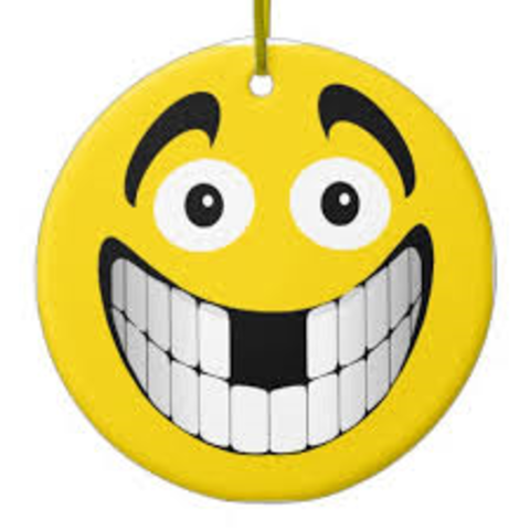 I lost my two front teeth