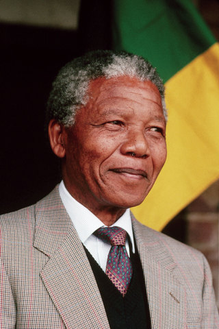 Nelson Mandela is elected president