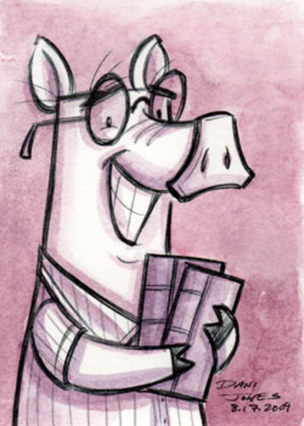 piggys first day of kindergarten