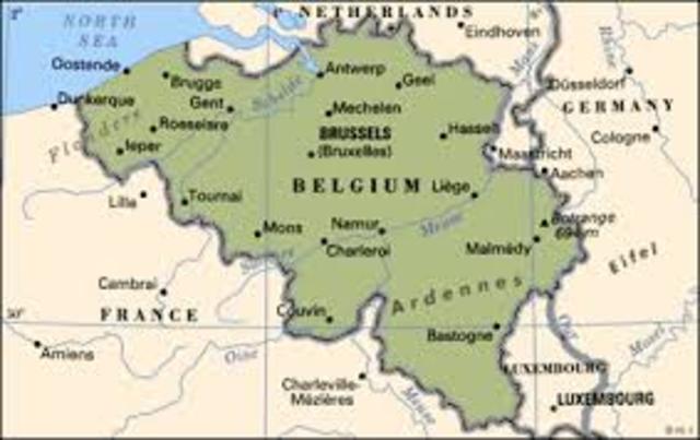 Belgium gains control of Rwanda