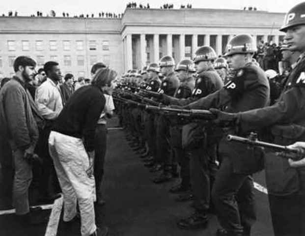 Anti-Vietnam War Pentagon protest