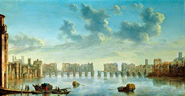 View of Old London Bridge from the West (Painting)