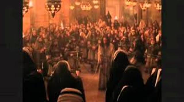 The second trial before Caiaphas and the Sanhedrin.