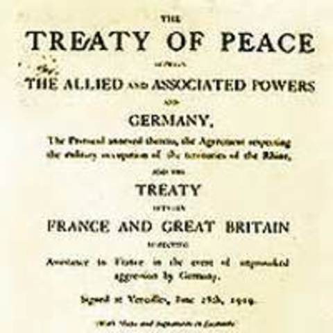 Final treaty of peace signed.