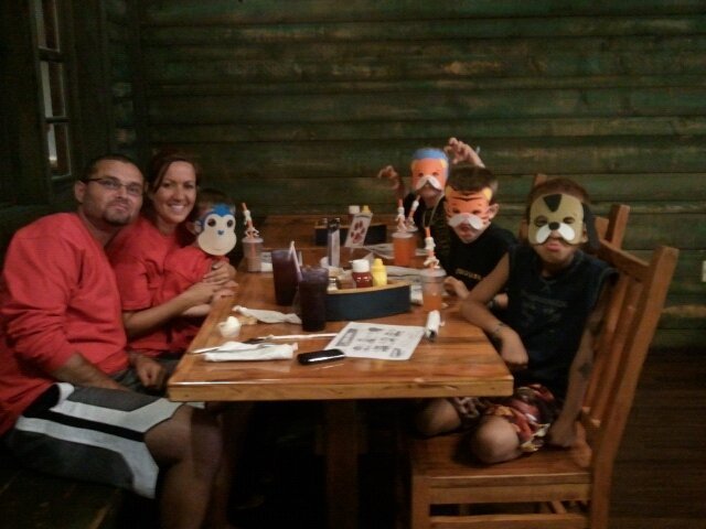 At Lunch at "Great Wold Log"