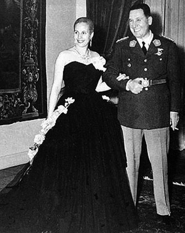 Juan Peron and Eva Peron