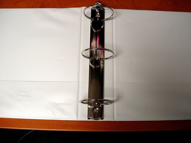 Primeras carpetas con anillos