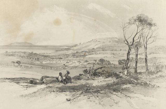 Early sketch of Deakin Island