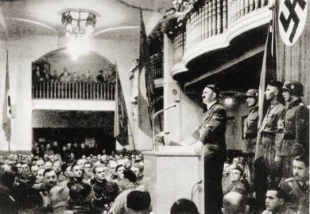 Adolf Hitler goes on trial for treason