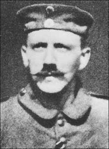 Hitler begins Military Service in WW1