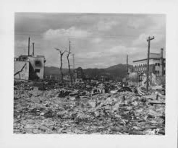 Dropping of the atomic bombs